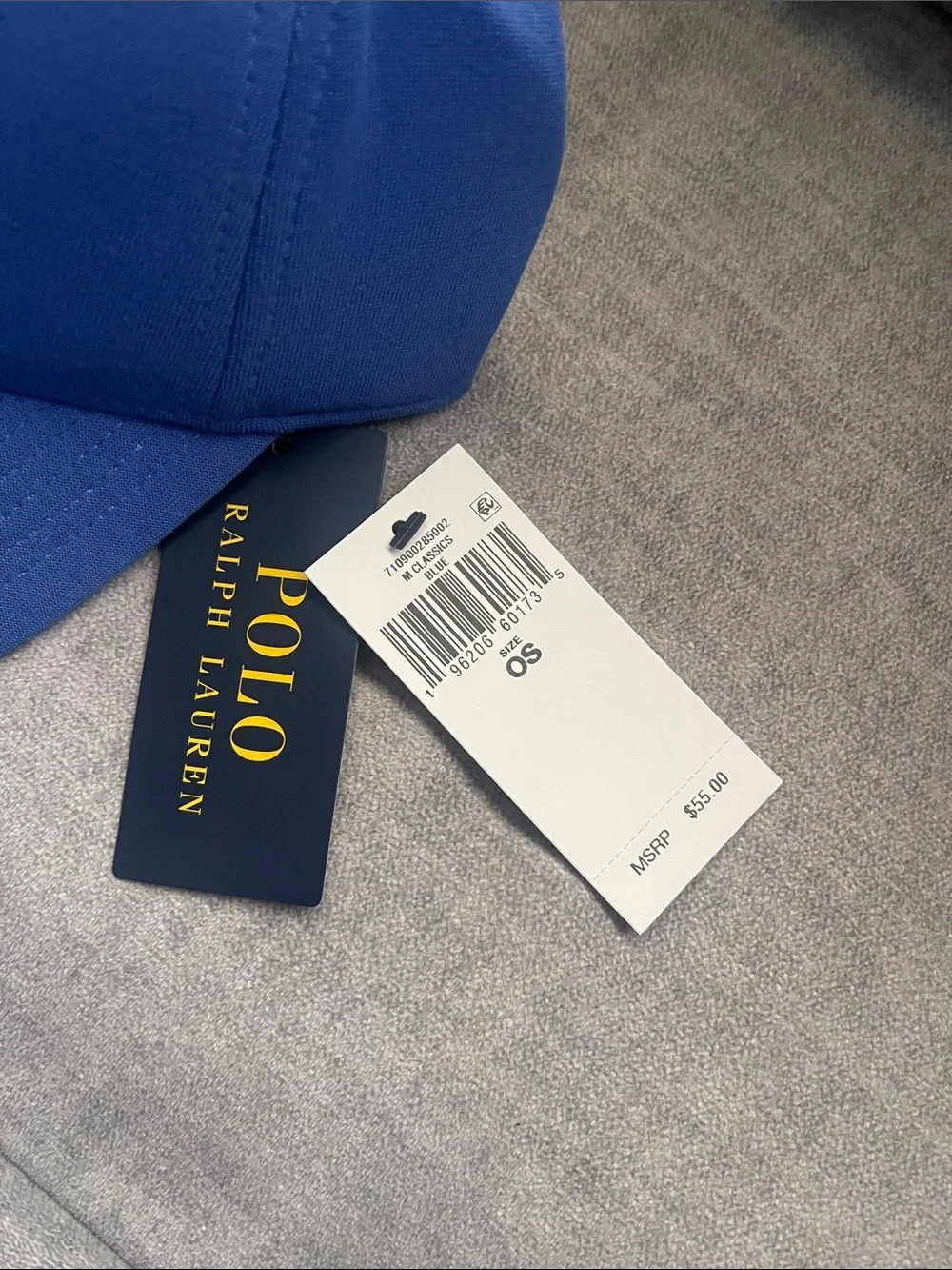Polo by Ralph Lauren Men’s Royal Blue Baseball Cap with White Pony